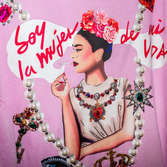 T shirt dress collar la frida