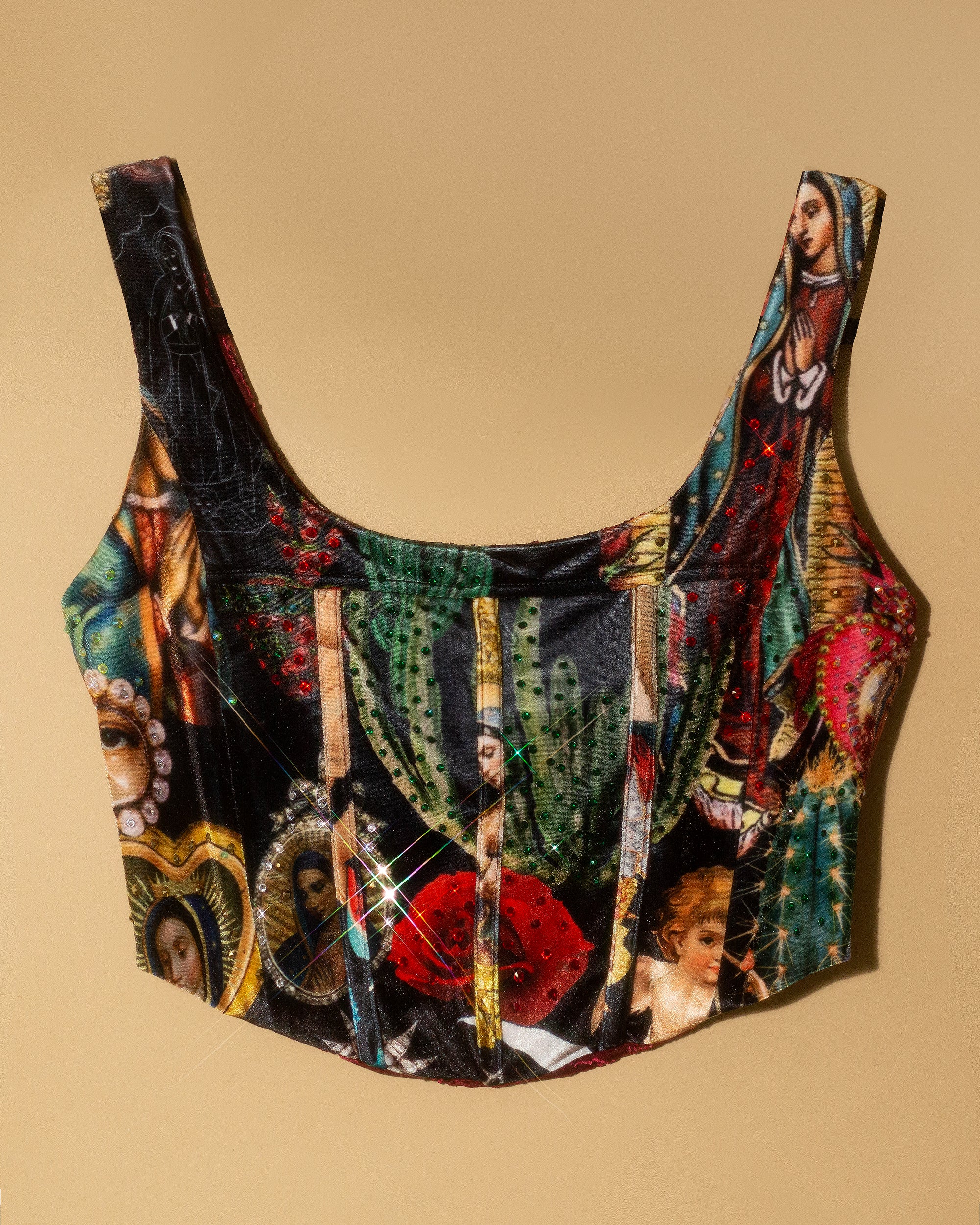 Corset velvet Virgen
