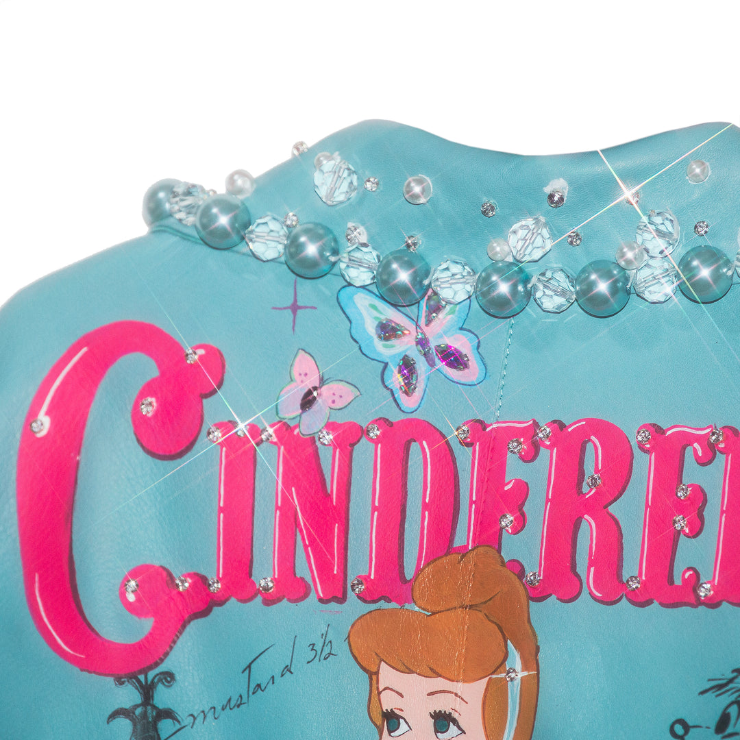 BIKER JACKET CINDERELLA CON PERLAS