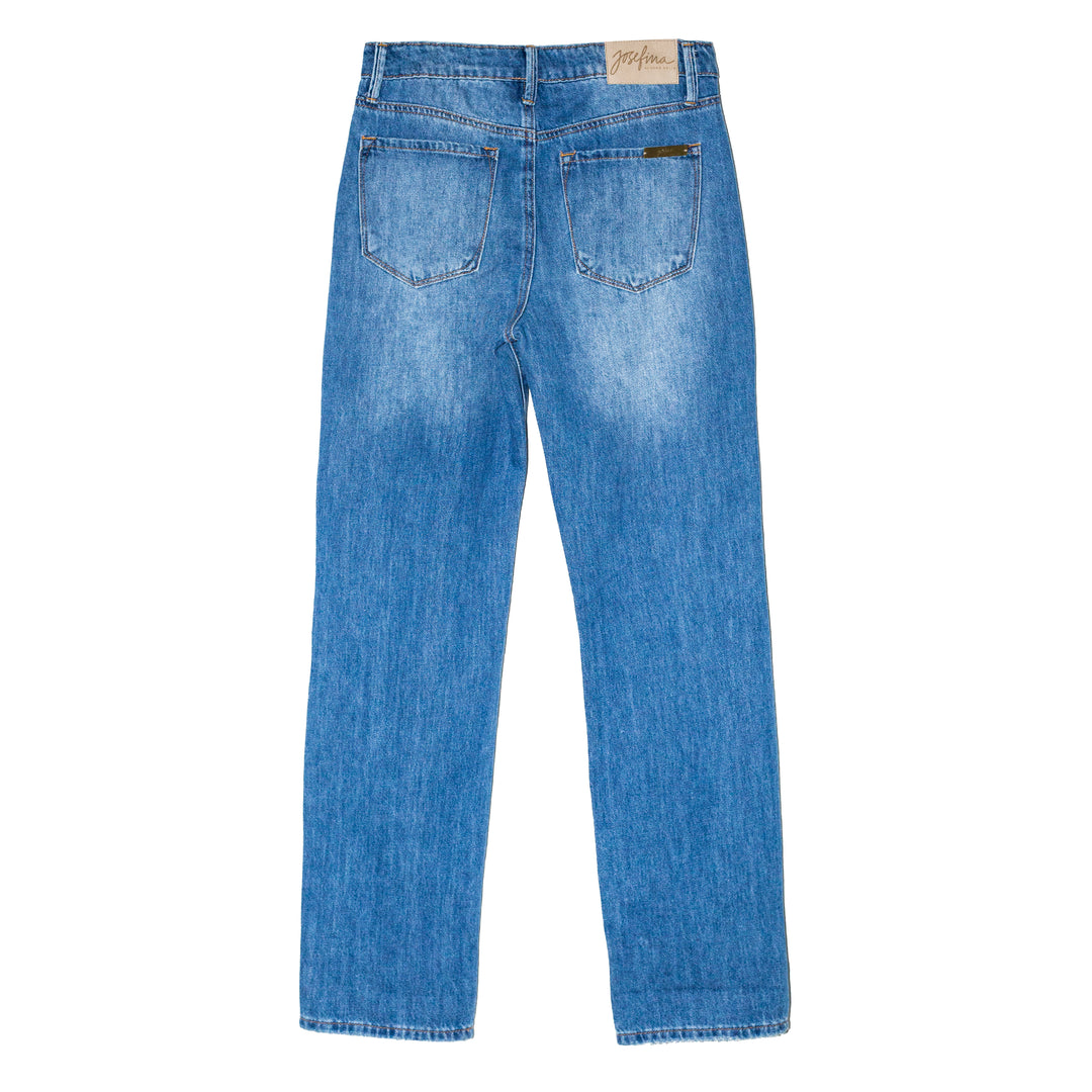 Boyfriend jeans mesh cristales y mariposas