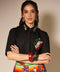 Camisa manga corta con corazón tricolor