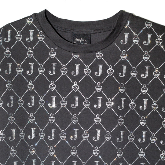 Cropped t shirt logomanía cristales