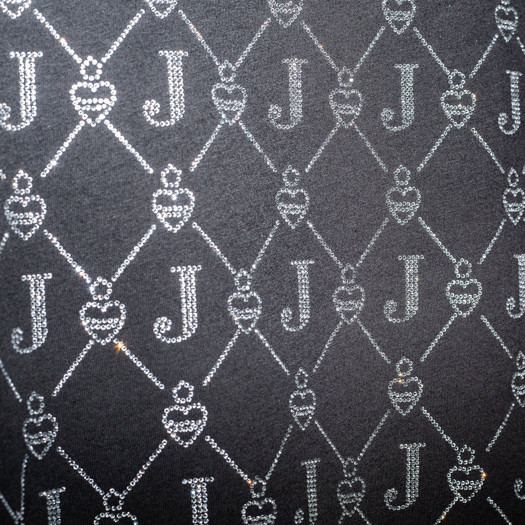 Cropped t shirt logomanía cristales
