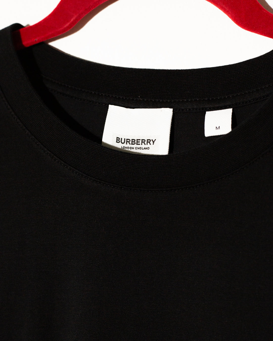 Burberry black tshirt neon logo