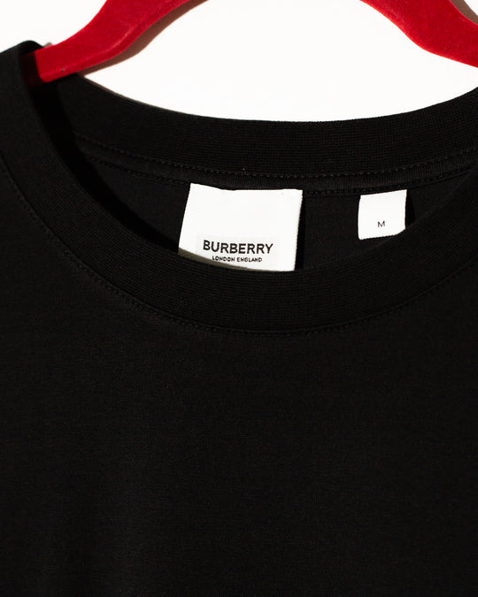 Burberry black tshirt neon logo