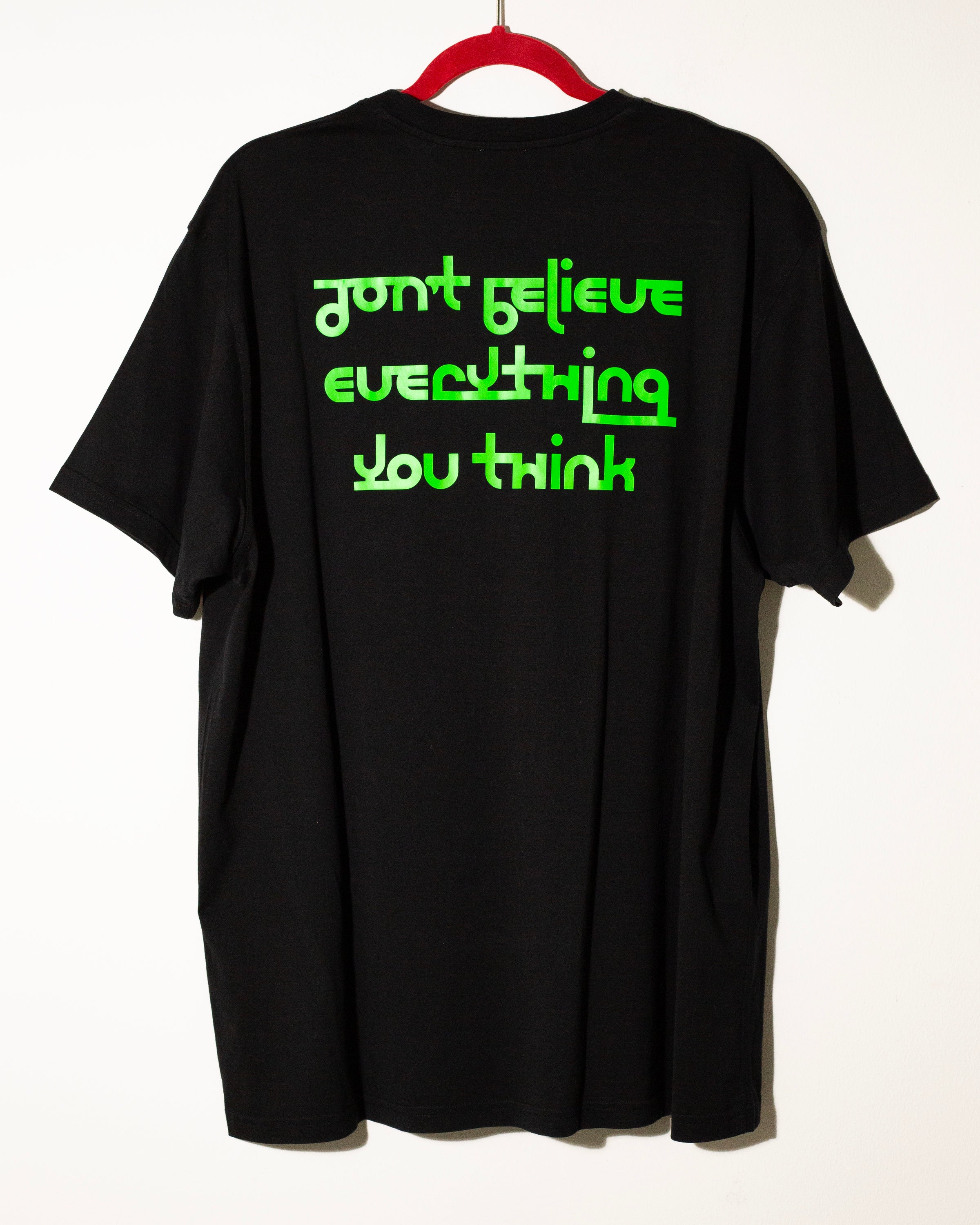 Burberry black tshirt neon logo