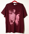 Burberry burgundy tshirt print
