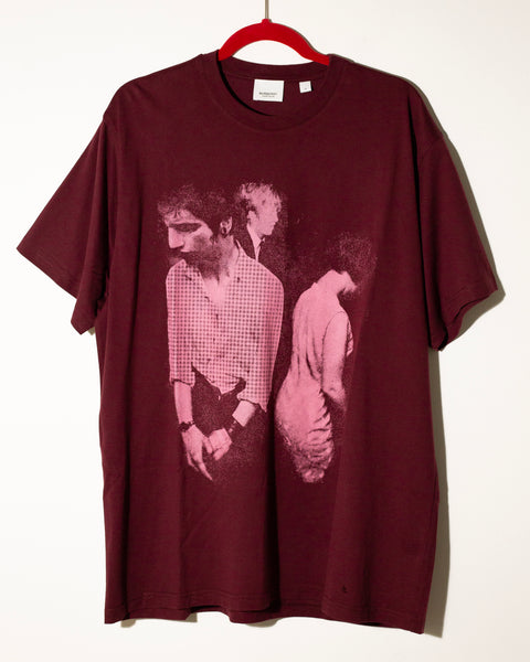Burberry burgundy tshirt print