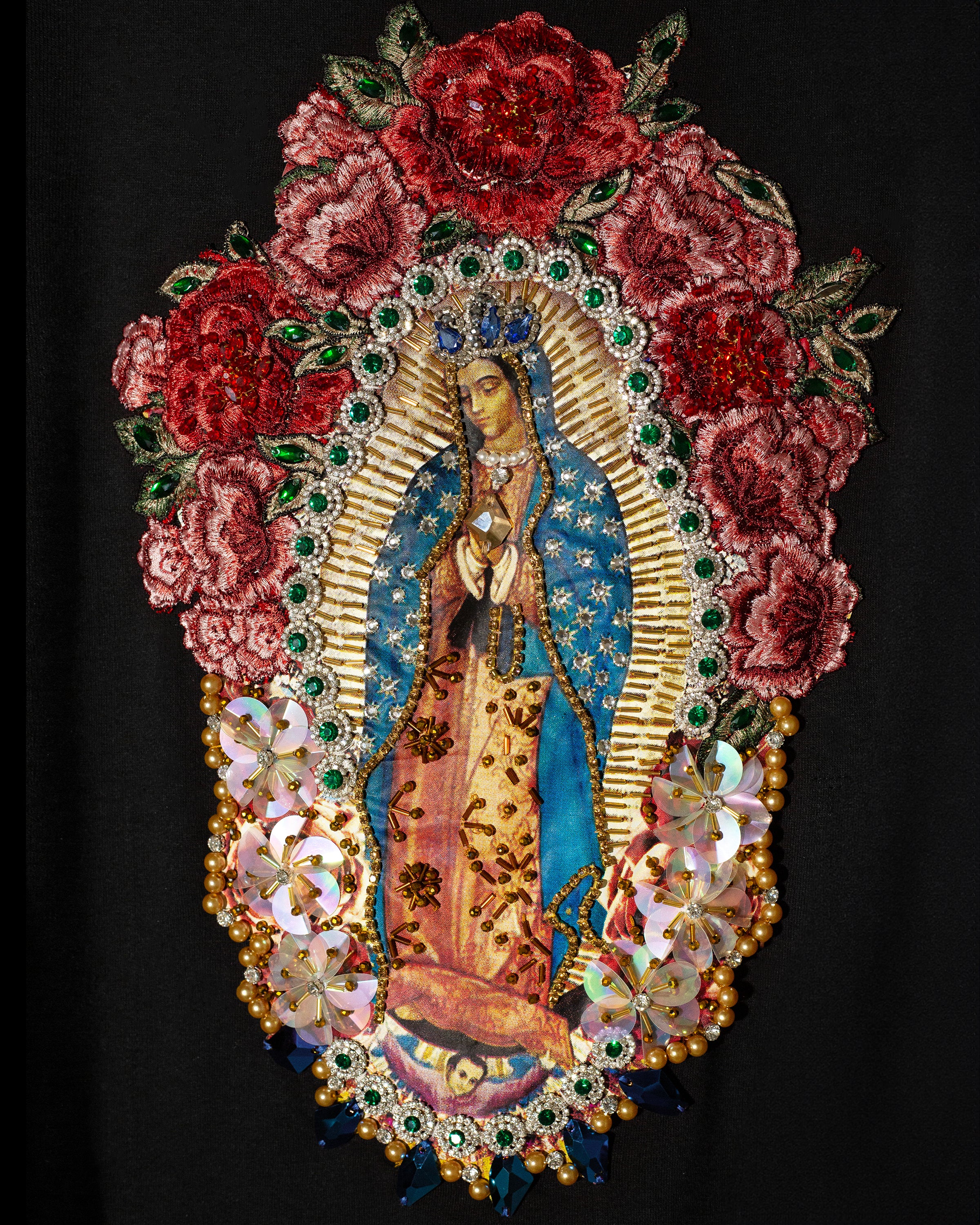 T Shirt dress Virgen con mangas de velvet