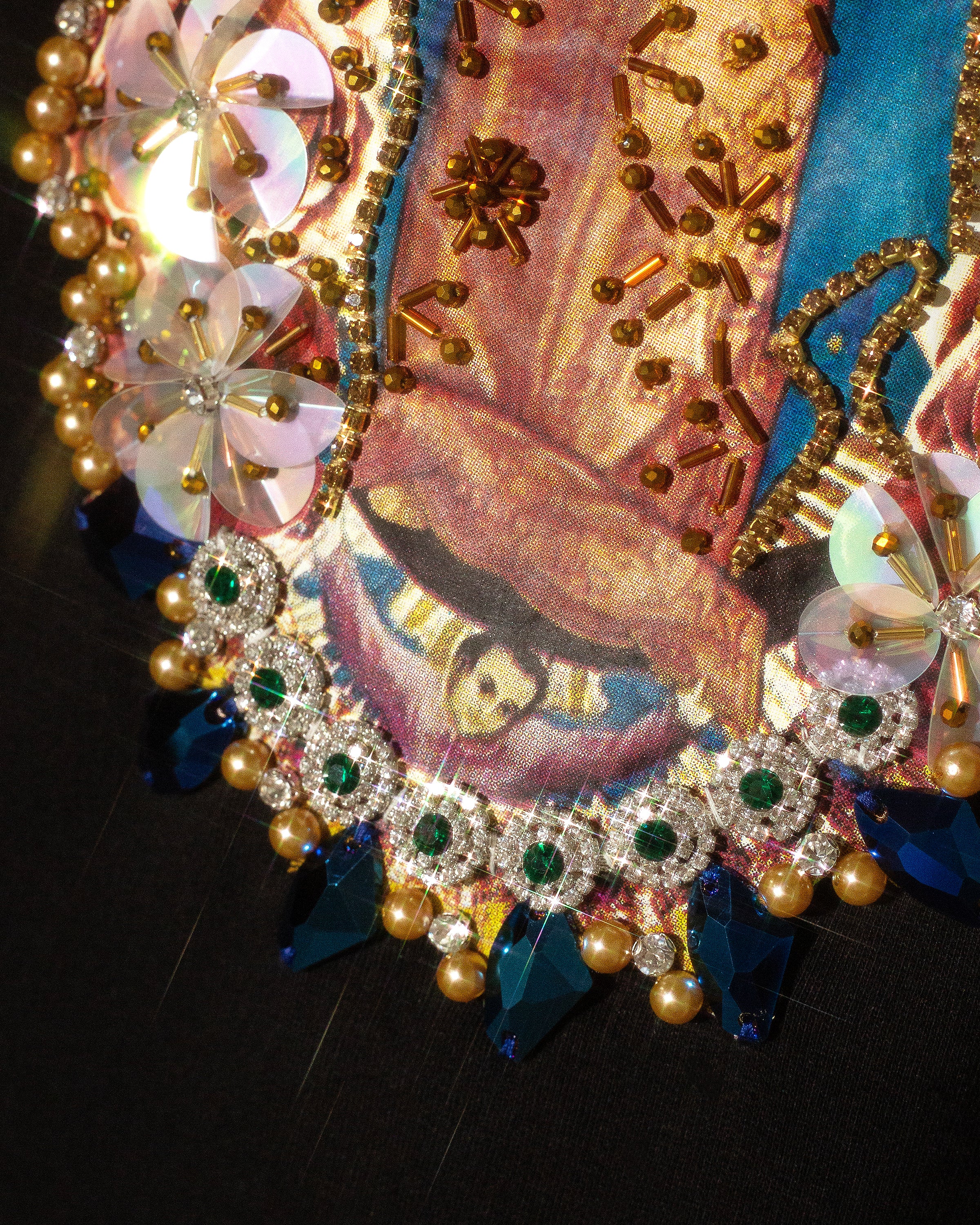 T Shirt dress Virgen con mangas de velvet