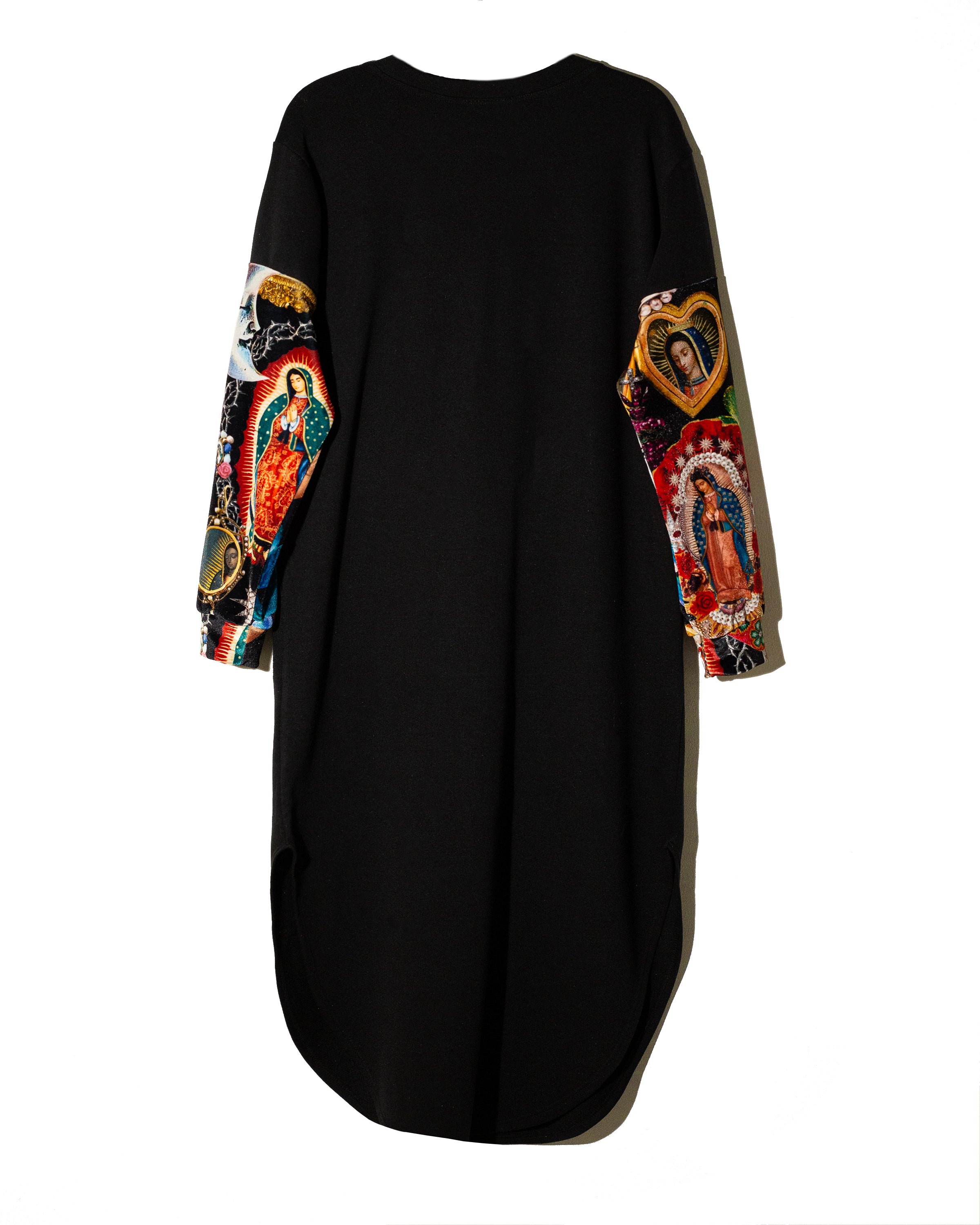 T Shirt dress Virgen con mangas de velvet