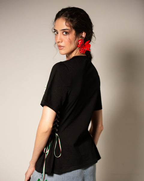 T-shirt Mexicana de corazón