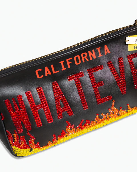 Bolsa de flamas decorado con cristal