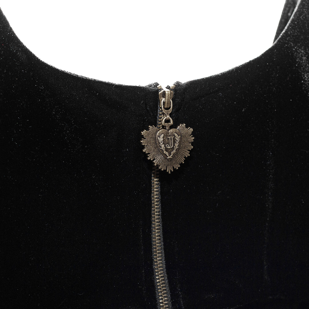 Corset velvet charms