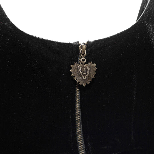 Corset velvet charms