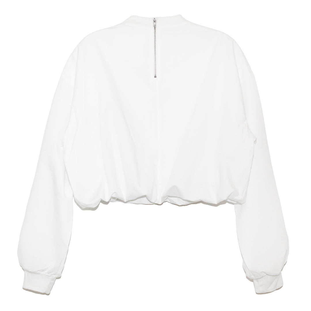 CROP TOP BLANCO POSTER “CINDERELLA” CON CRISTALES