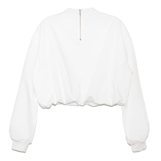 CROP TOP BLANCO POSTER “CINDERELLA” CON CRISTALES
