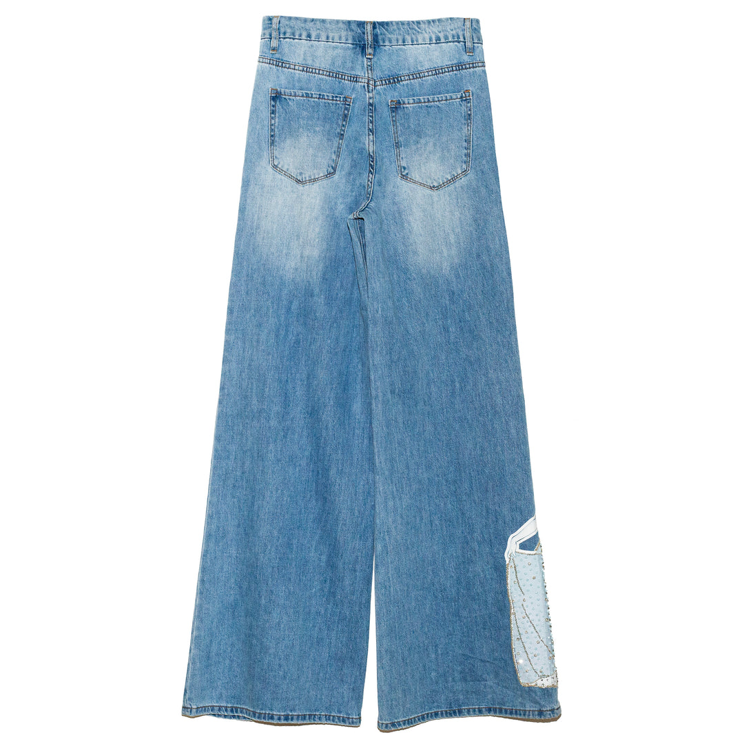 HIGH WAISTED JEANS “WHAT TIME IS THE BALL”