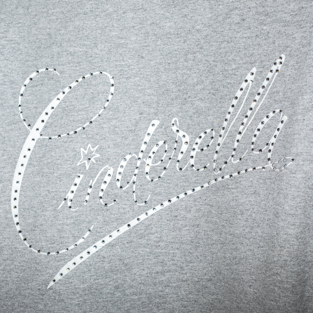 SWEATSHIRT GRIS “CINDERELLA” POSTER CON JOYAS
