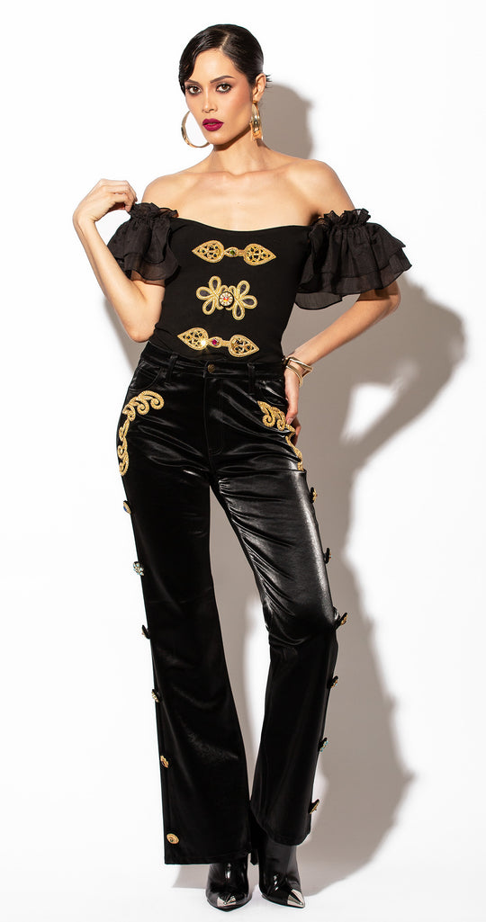 RIBBED TOP CON MANGA DE OLAN ALAMARES