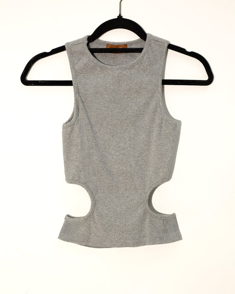 Tank top gris cut out