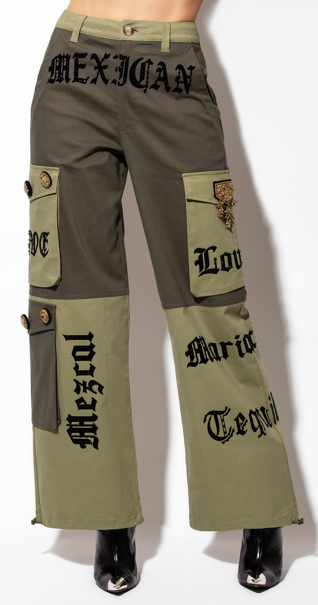 PANTALÓN CARGO VERDE MEXICAN