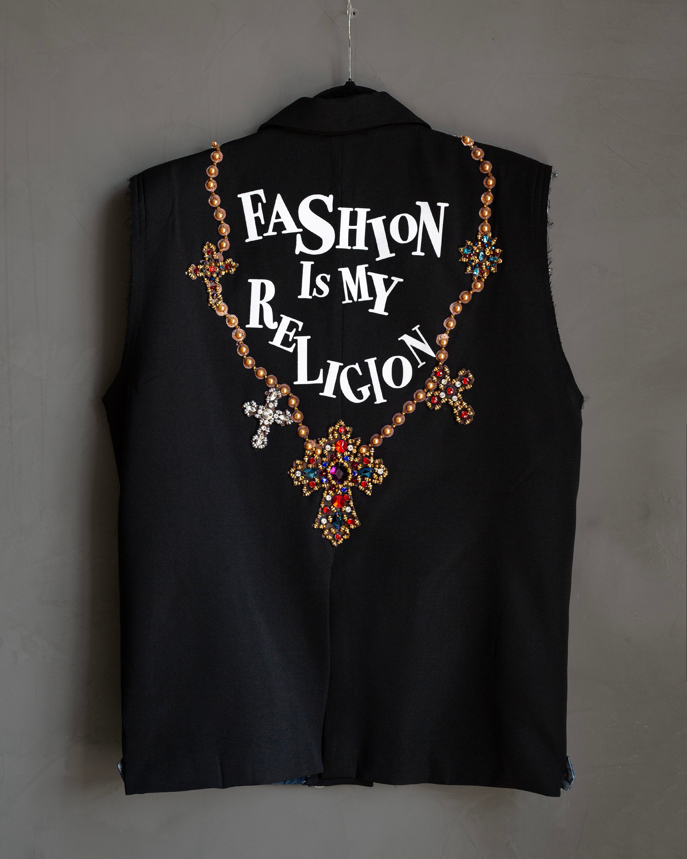 Black vest con mezclilla Fashion...
