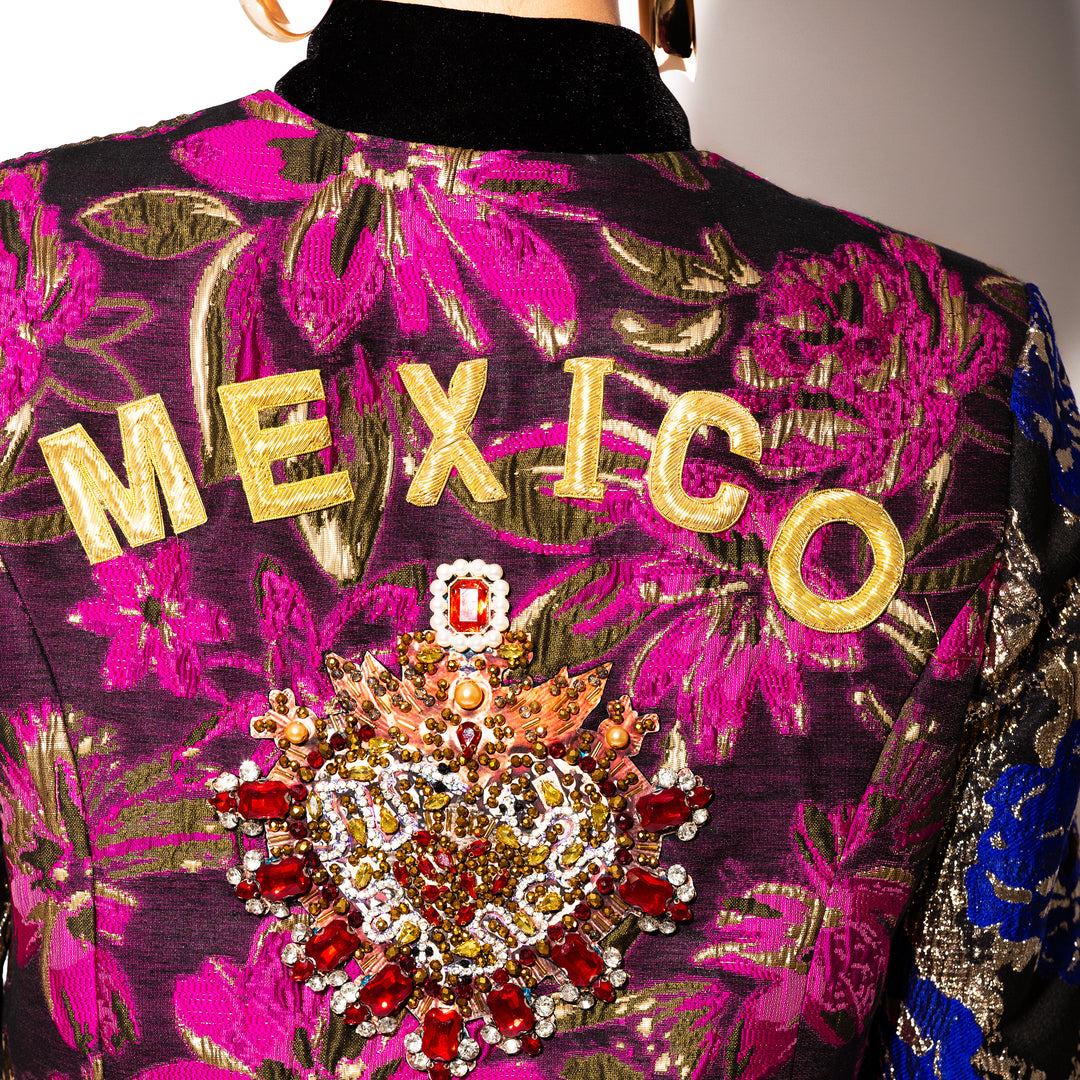 BOMBER JACKET BROCADO TRICOLOR MÉXICO