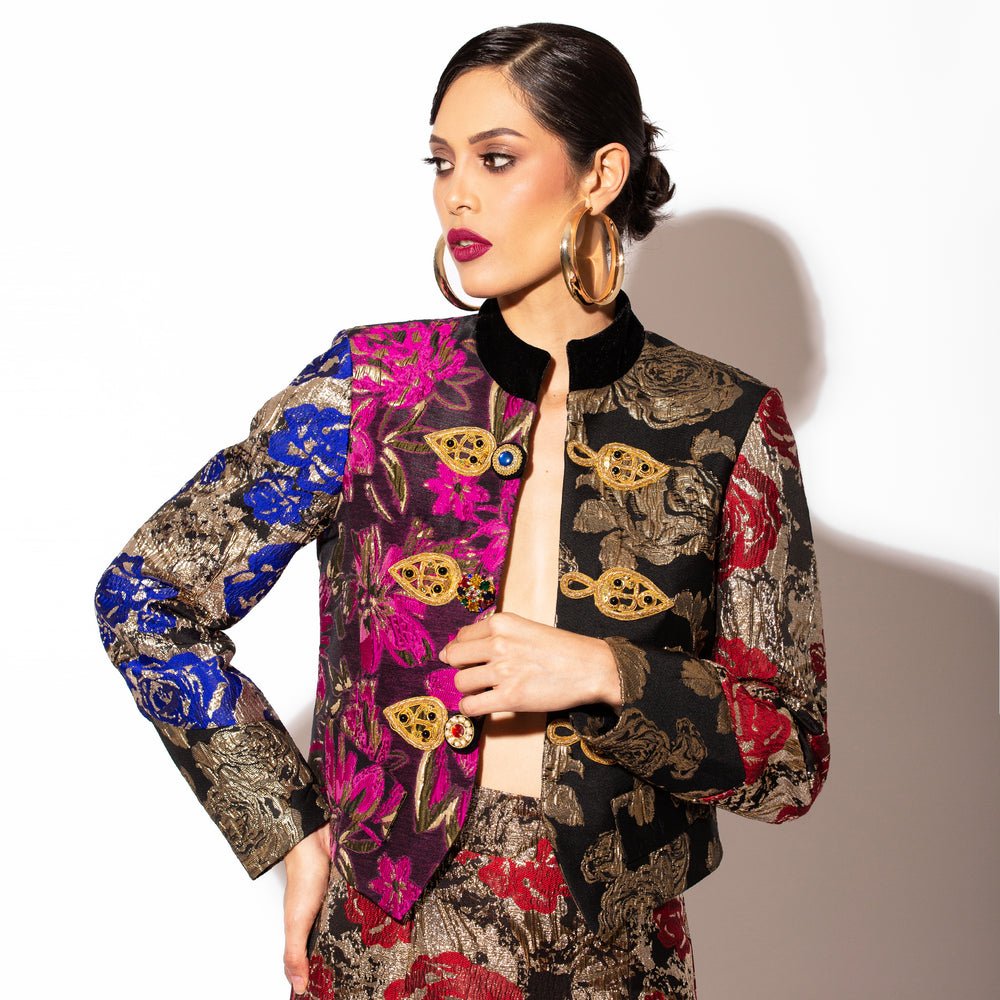 BOMBER JACKET BROCADO TRICOLOR MÉXICO