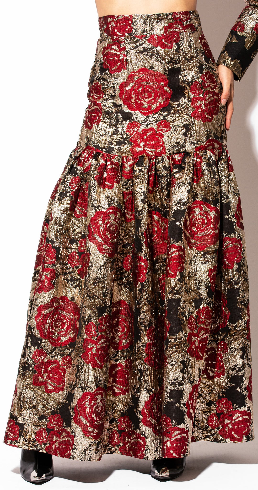 FALDA MAXI BROCADO