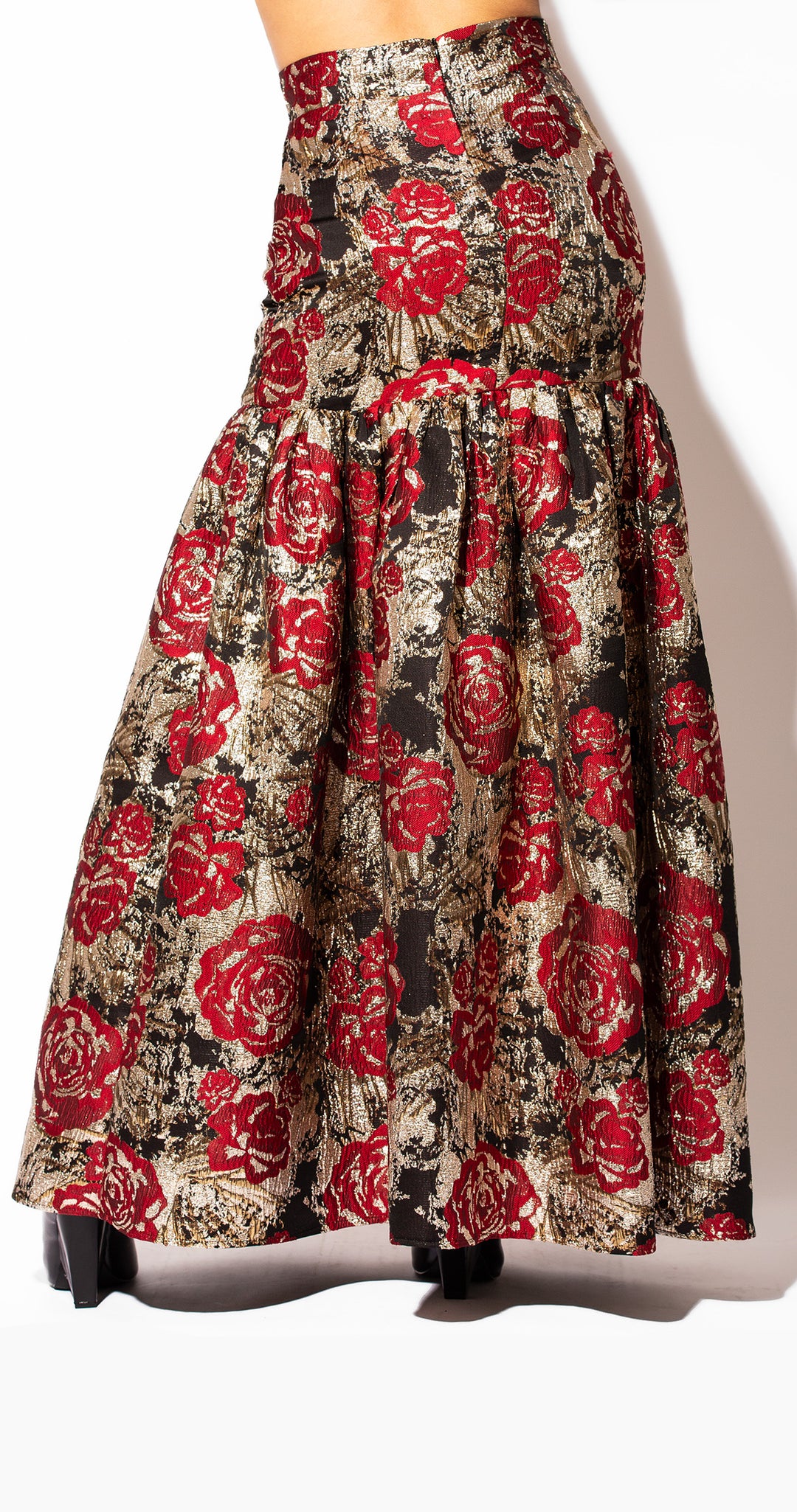 FALDA MAXI BROCADO