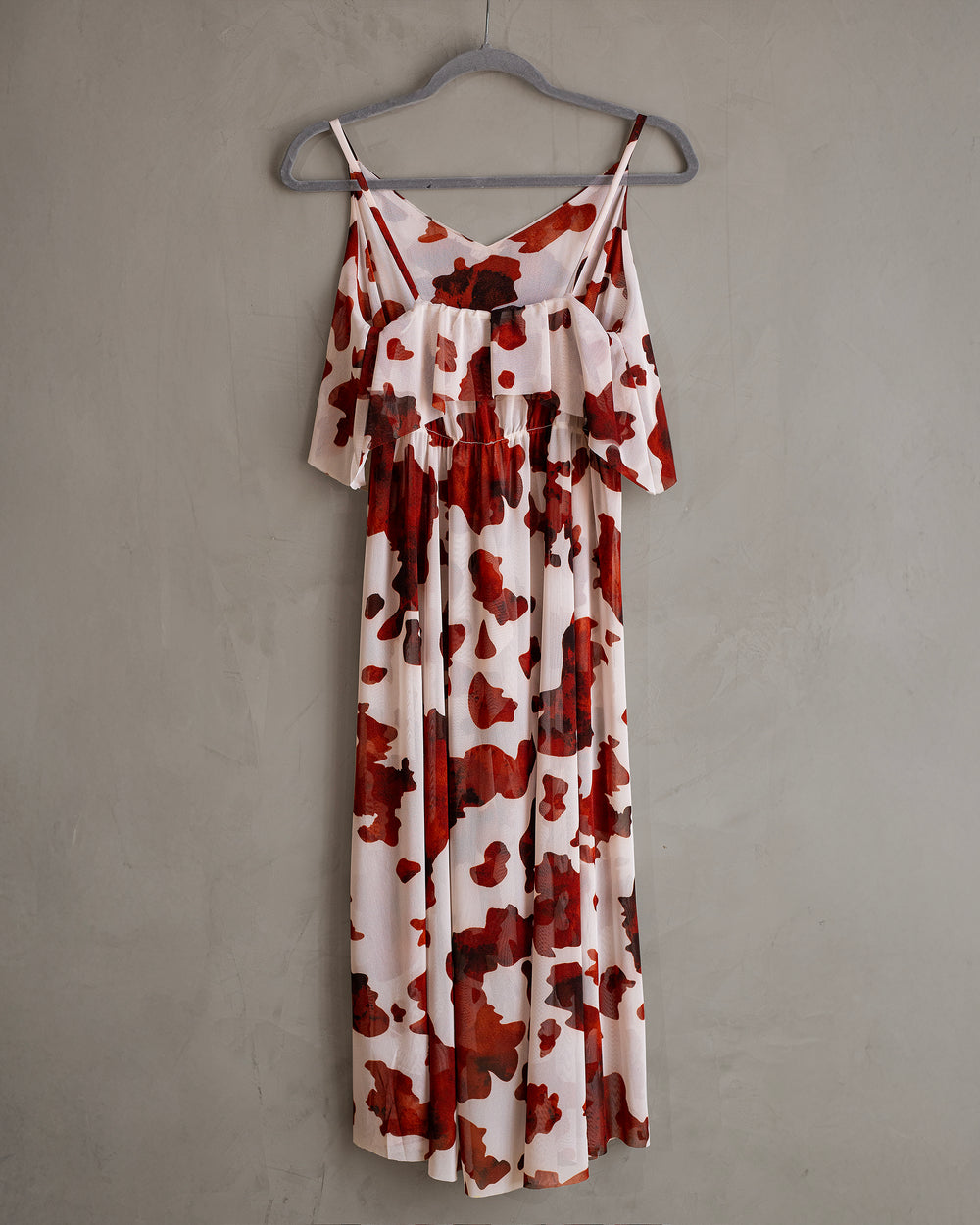 Top de mesh cowprint