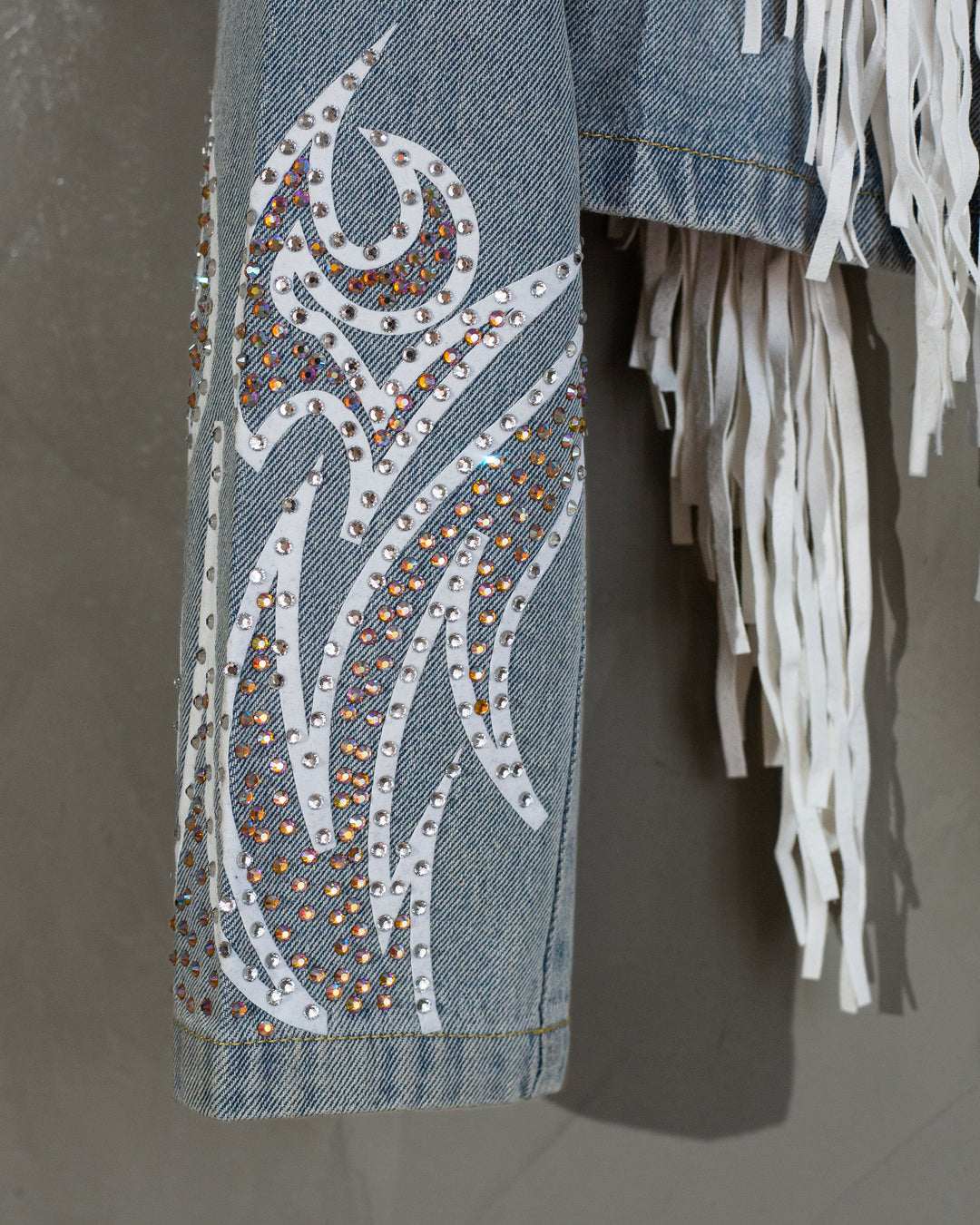 Denim jacket Toro con flecos