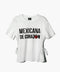 Tee Mexicana de Corazon Blanca con Cintillas