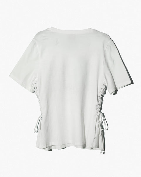 Tee Mexicana de Corazon Blanca con Cintillas