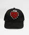 Black Cap + Red Heart
