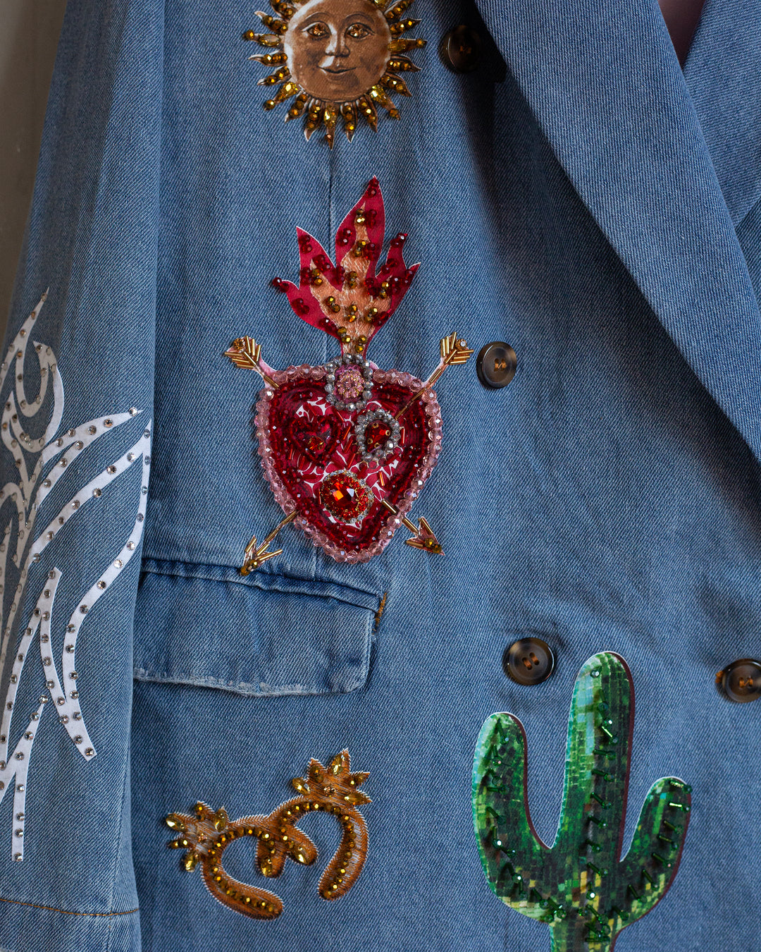 Denim blazer western inspo
