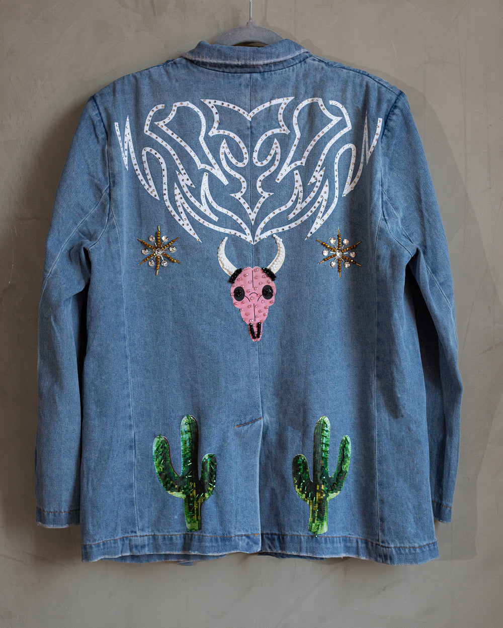 Denim blazer western inspo