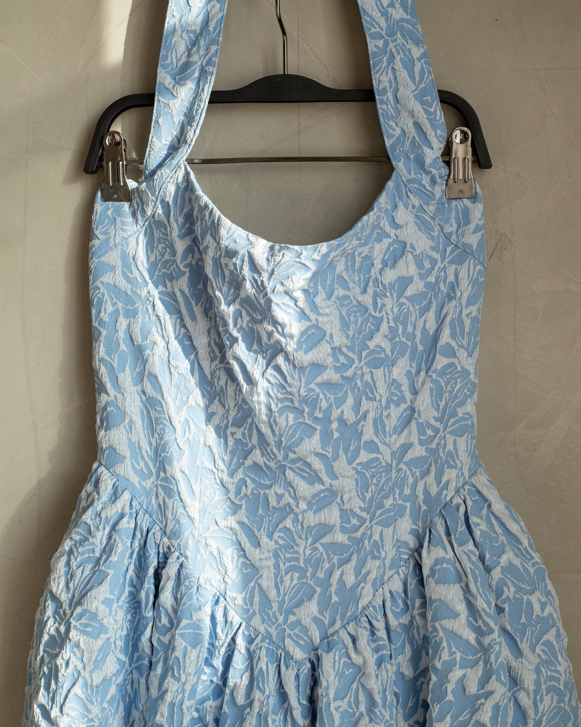 Vestido halter jacqard