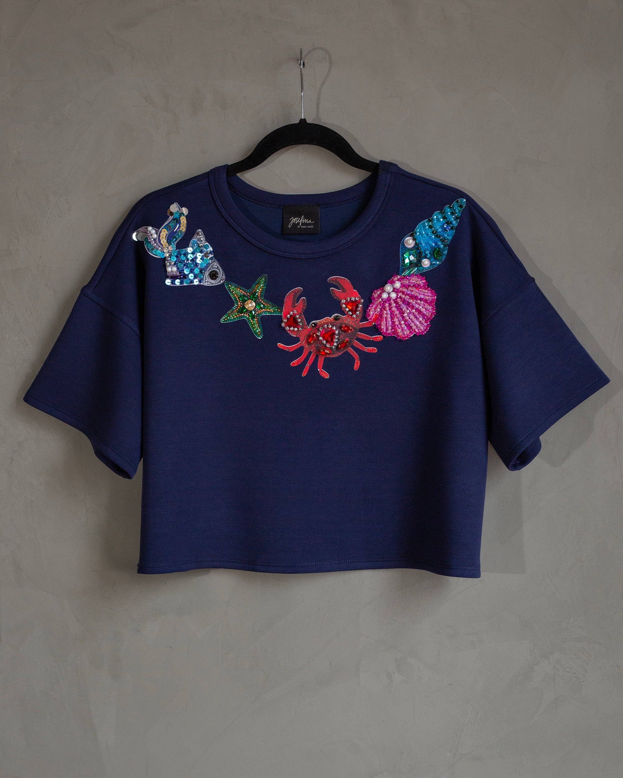 Coordinado azul marino Seashells
