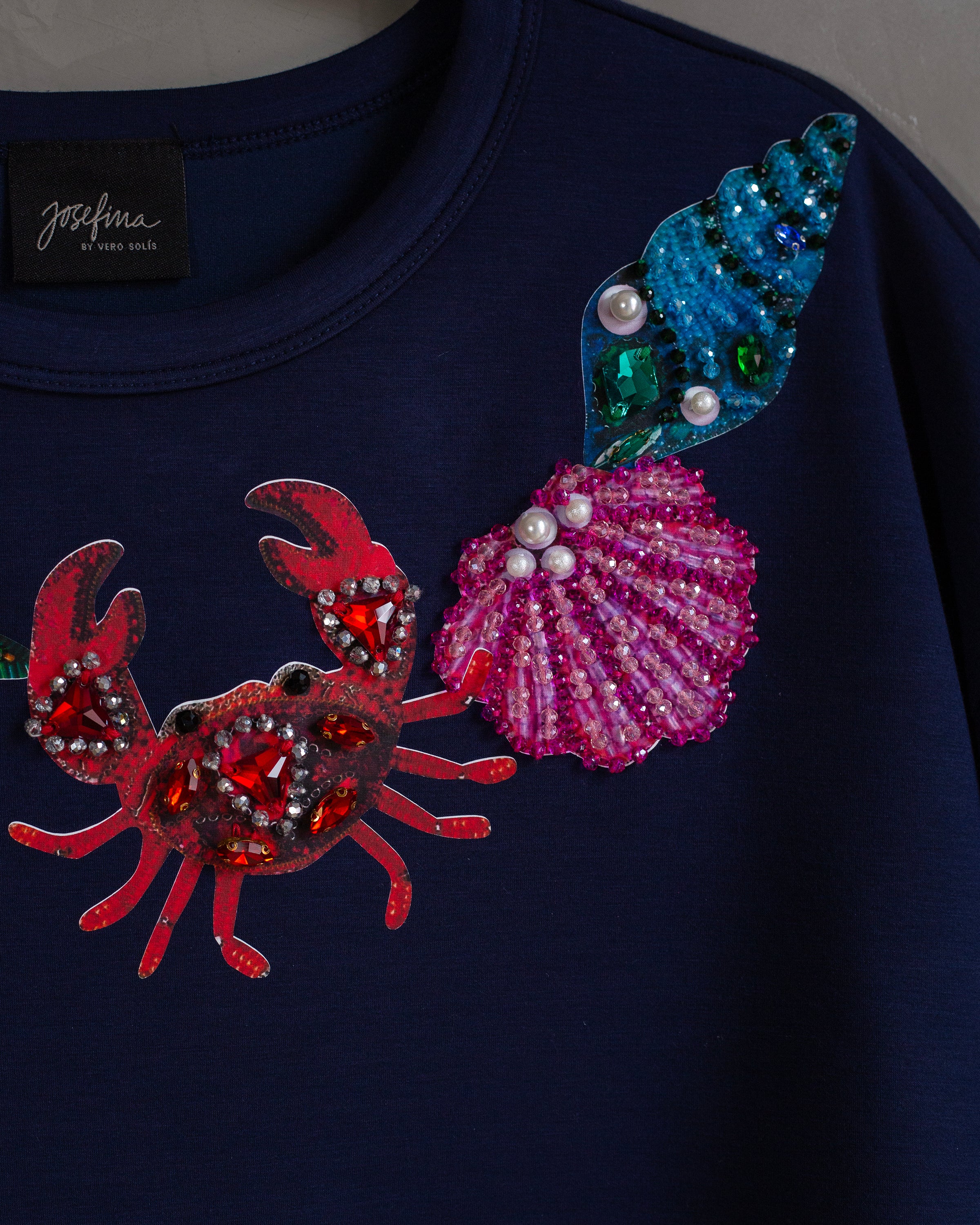 Coordinado azul marino Seashells