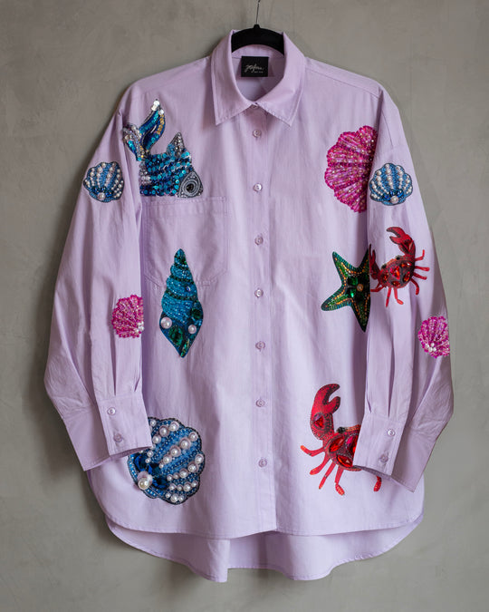 Camisera lila Seashells