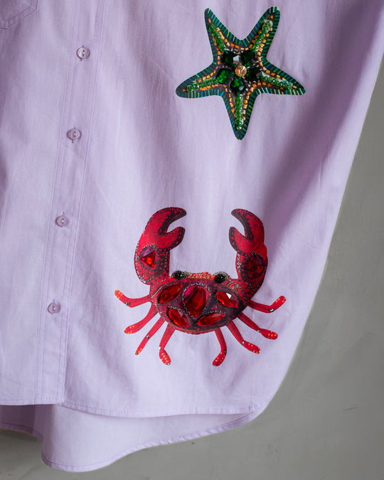 Camisera lila Seashells