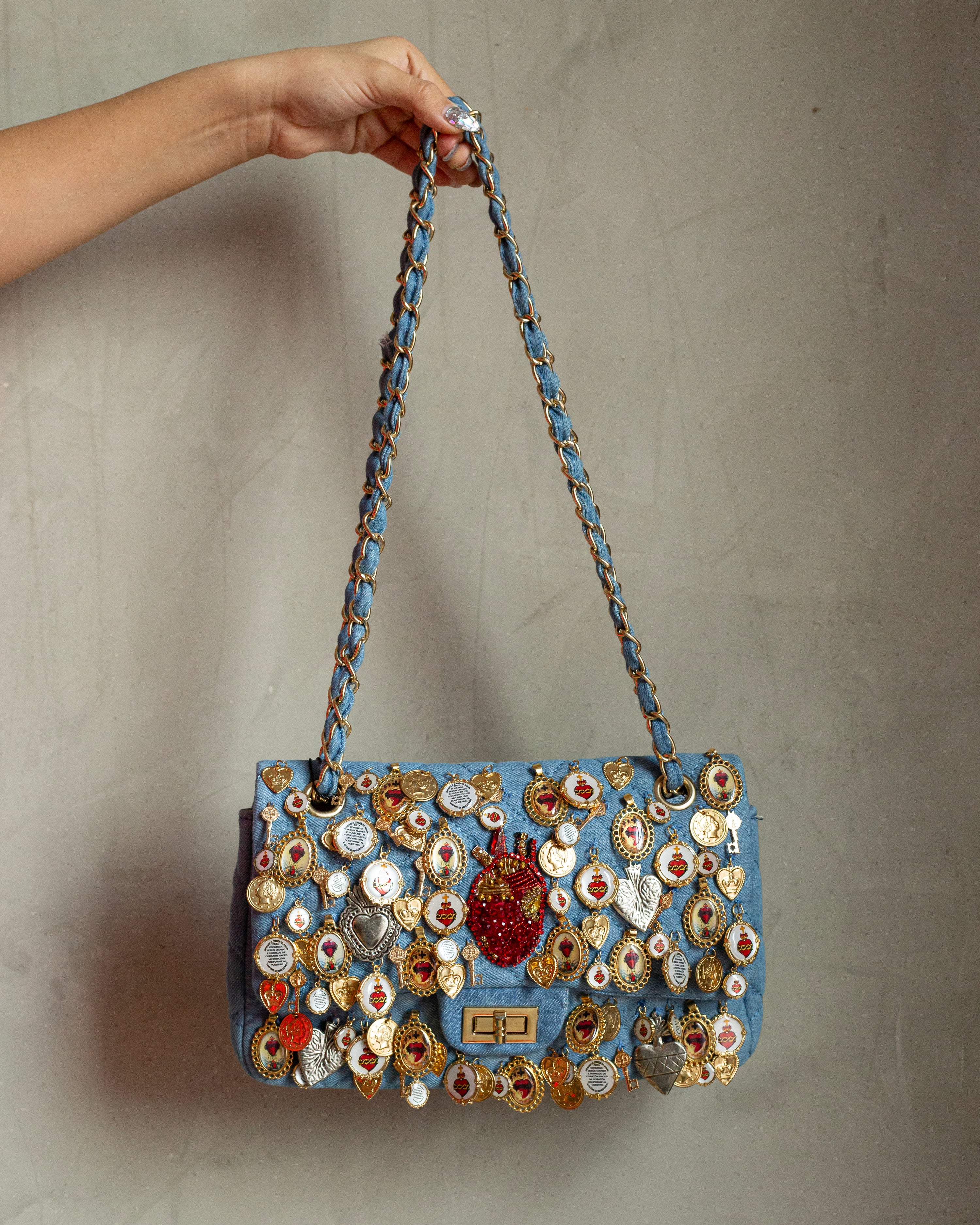 Denim bag medallas