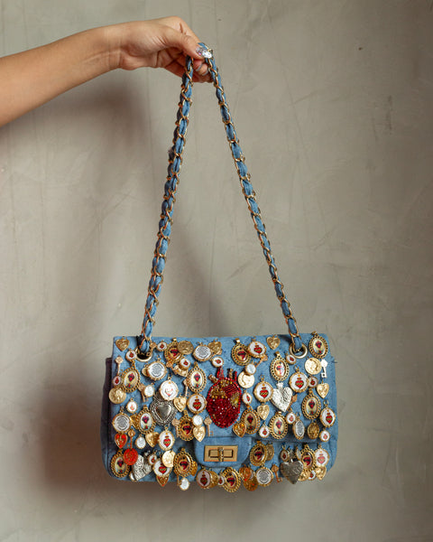 Denim bag medallas