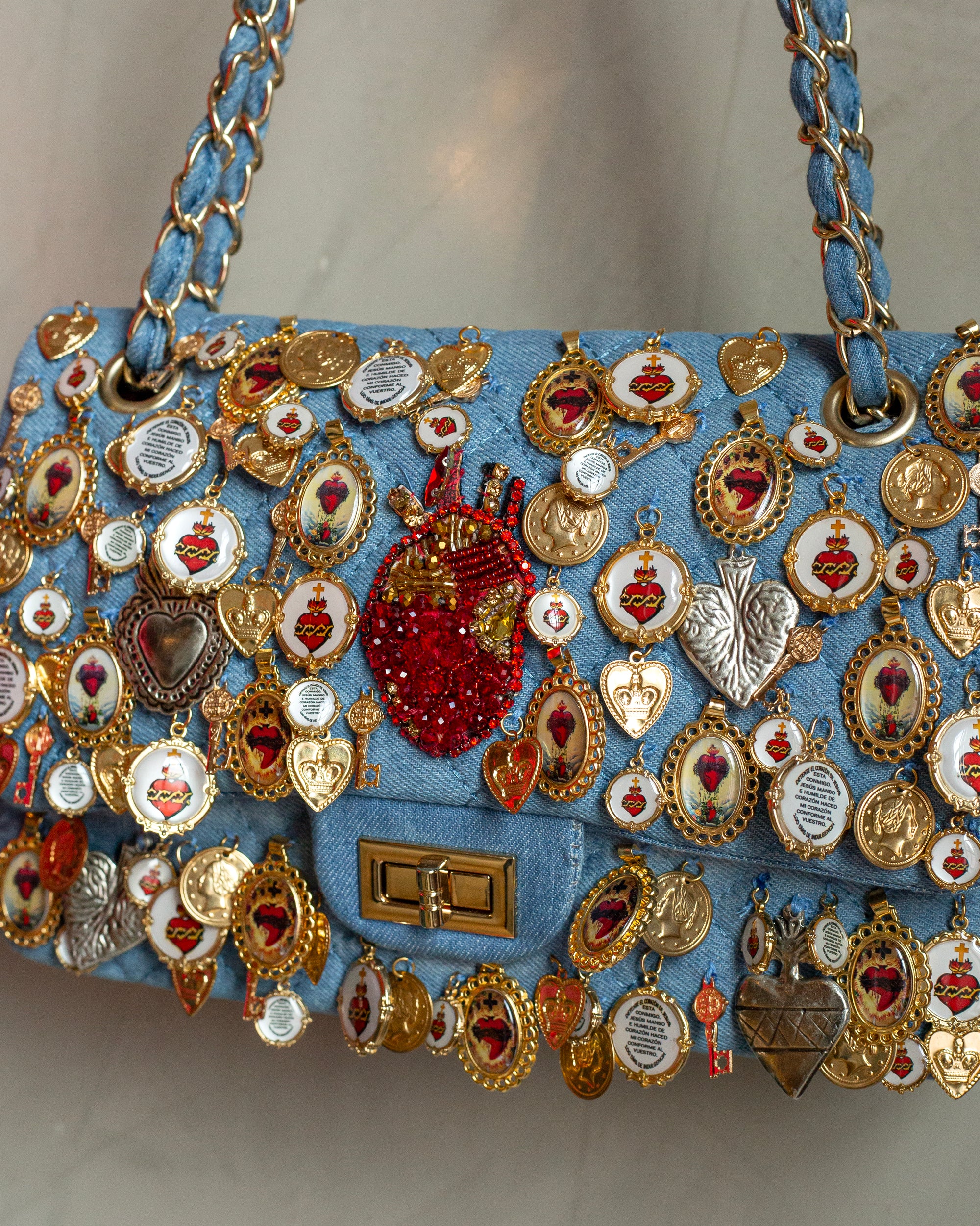 Denim bag medallas