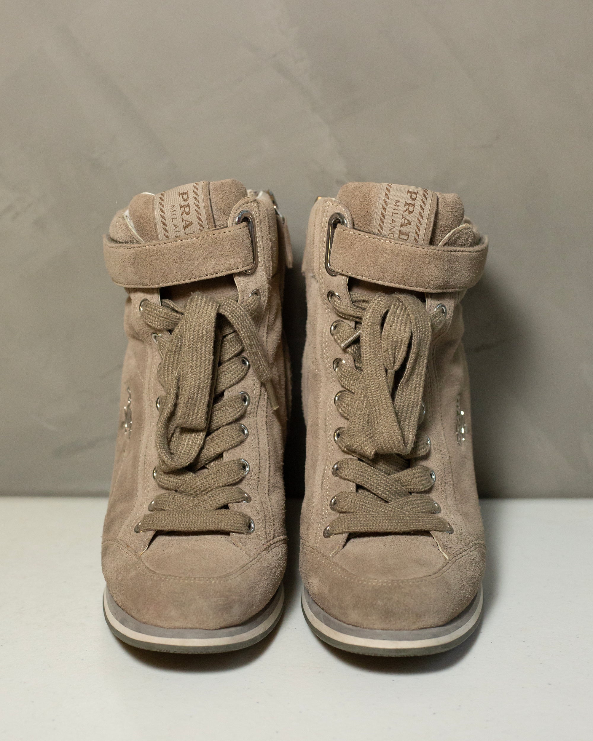 Prada heeled sneakers