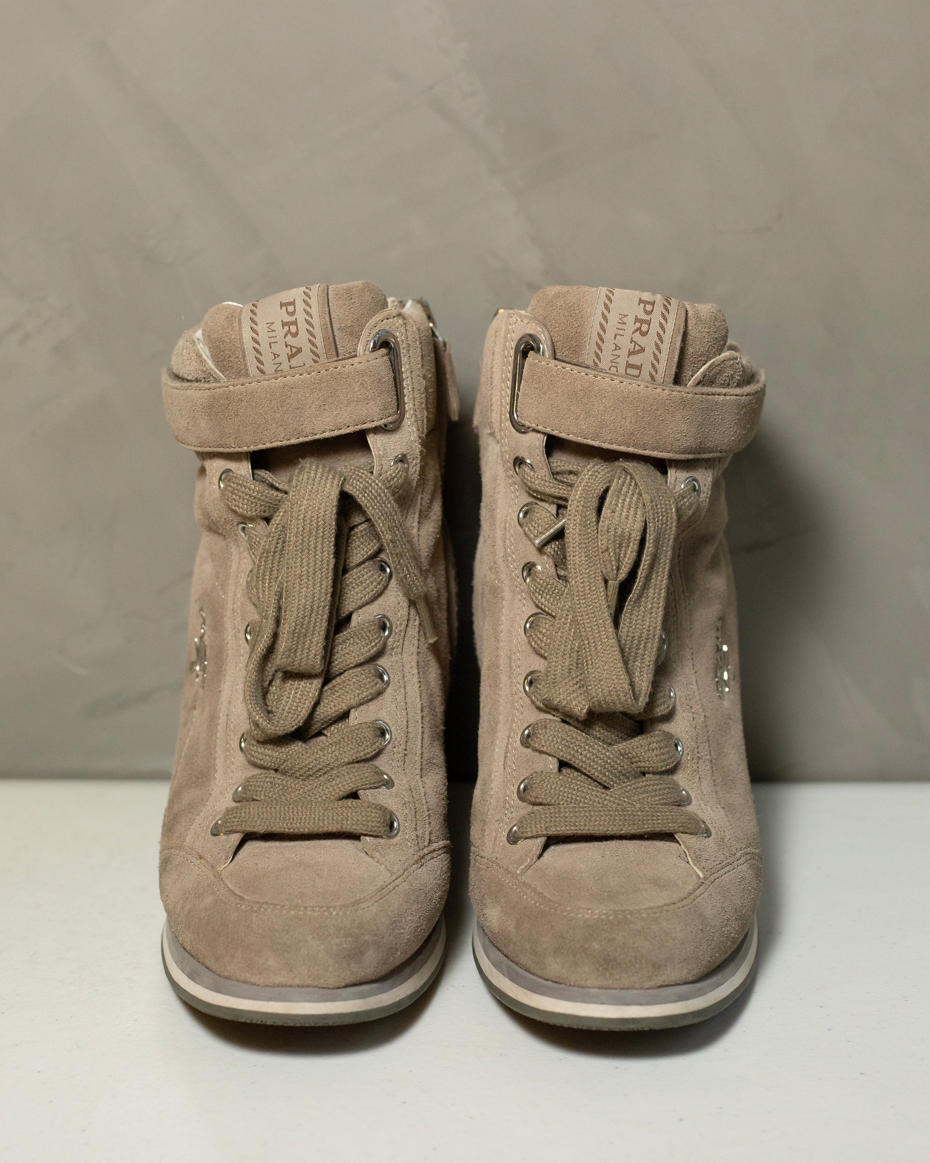 Prada heeled sneakers