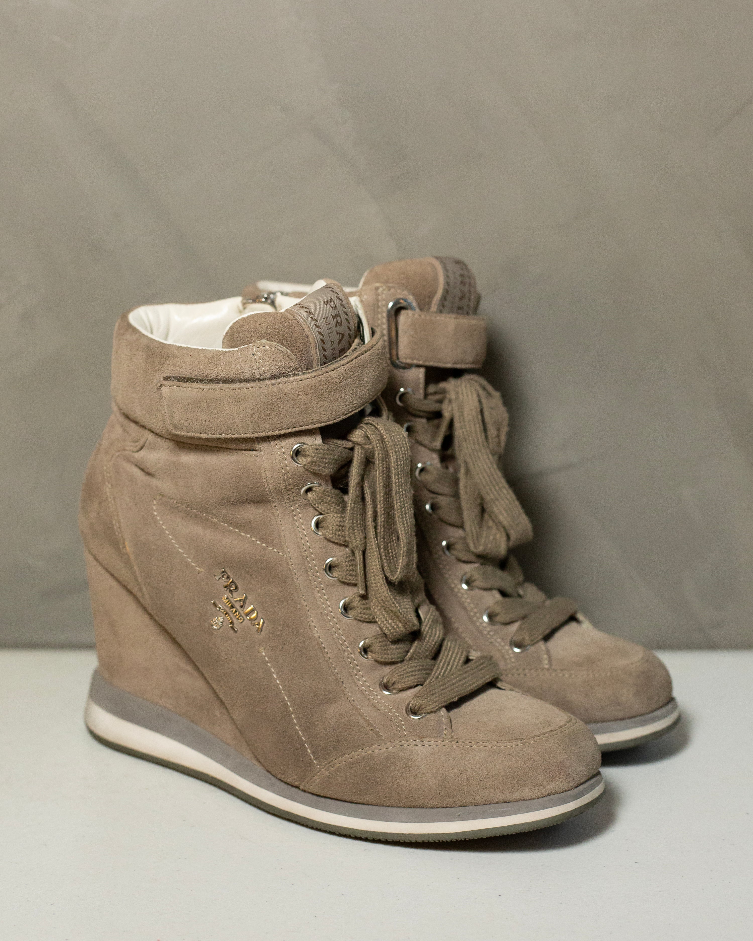 Prada heeled sneakers