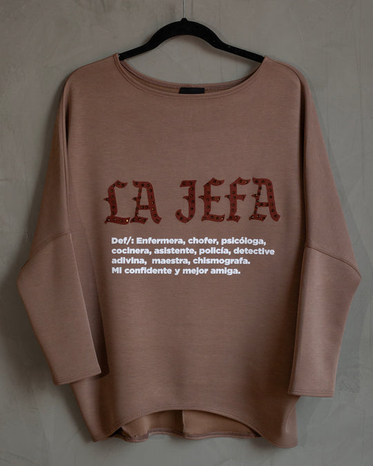 Blusa mocha La Jefa